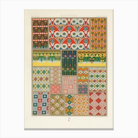 Egyptian Pattern, Albert Racine (3) 1 Canvas Print
