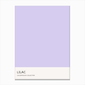 Lilac Colour Block Poster Canvas Print