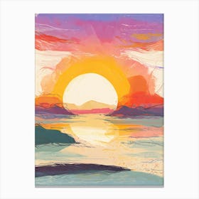 Sunset Painting Canvas Print