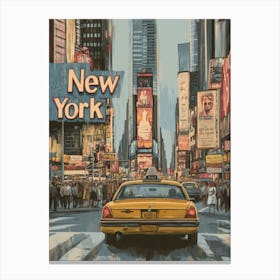 Aihrgdesign A Classic 1960s Travel Poster For New York Canvas Print