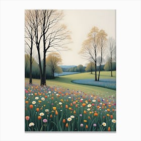 Field Of Flowers Canvas Print