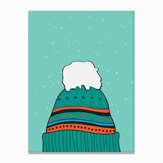Winter Beanie Canvas Print