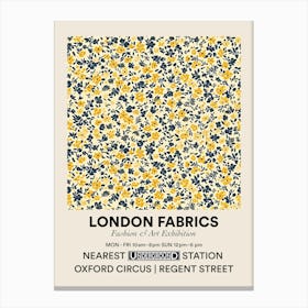 Poster Rose Mist London Fabrics Floral Pattern 1 Canvas Print