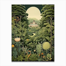 San Diego Botanic Garden Usa Henri Rousseau Style 4 Canvas Print