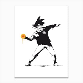 Banksy Goku Canvas Print