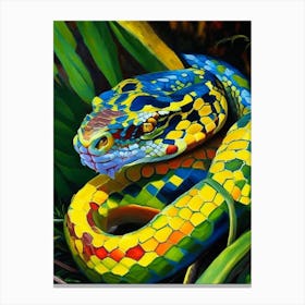 Jamaican Boa Snake Painting Canvas Print
