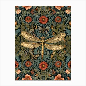 William Morris Dragonfly 2 Canvas Print