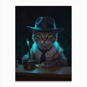 Cat In Hat 4 Canvas Print