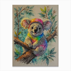 Rainbow Koala Canvas Print