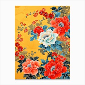 Great Japan Hokusai Japanese Floral 20 Canvas Print