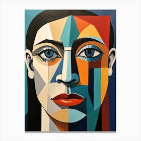 Abstract Portrait Of A Woman 3 Canvas Print