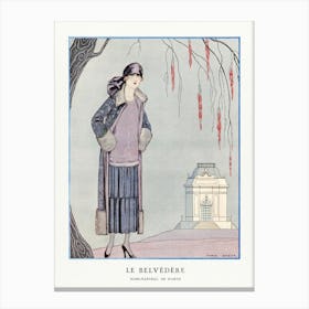 Le Belvédère (1924), George Barbier Canvas Print