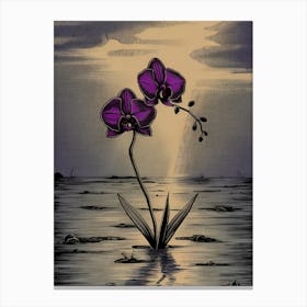 Purple Orchids Canvas Print