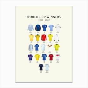 FIFA World Cup Winners Print Canvas Print