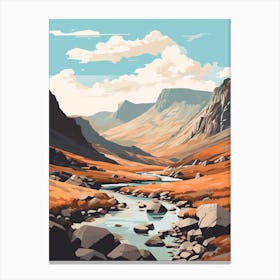 Snowdonia National Park Wales 2 Hiking Trail Landscape Canvas Print