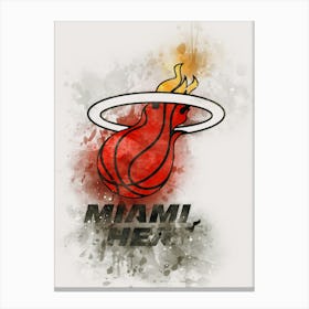 Miami Heat 3 Canvas Print