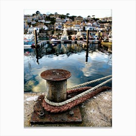 Newlyn Harbour Moorings (2008) Canvas Print