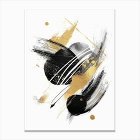 Abstract Black And Gold Canvas Print 22 Canvas Print