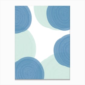 Blue Circles Canvas Print