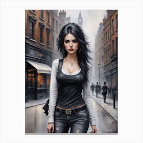 London Girl Canvas Print