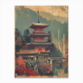 Nikko Toshogu Shrine Mid Century Modern 4 Canvas Print