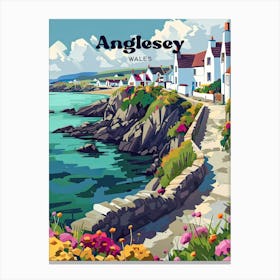 Anglesey Wales Island Art Illustration Toile