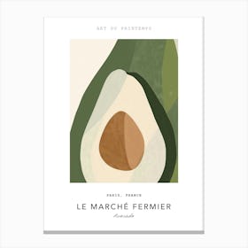 Avocado Le Marche Fermier Poster 3 Canvas Print