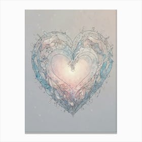 Heart Of Blue Canvas Print