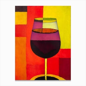 Durif Paul Klee Inspired Abstract Cocktail Poster Canvas Print