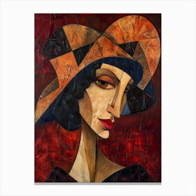 Hat and Beauty Canvas Print