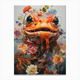Frog Exployed Canvas Print