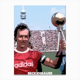 Beckenbauer, Shirt, Munich, Print, Wall Art, Wall Print, Football, Soccer, Franz, Canvas Print