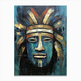 Apache Masks Awakening - Native Americans Series Canvas Print