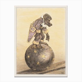 Monkey On Ball (1878–1910), Theo Van Hoytema Canvas Print