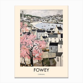 Fowey (Cornwall) Painting 3 Travel Poster Canvas Print