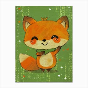 Cute Fox 2 Canvas Print