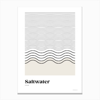 Saltwater Minimalist Ocean Canvas Print