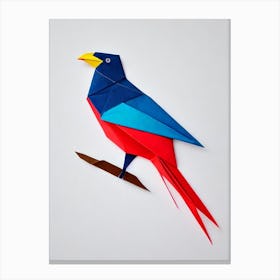 Hawk Origami Bird Canvas Print