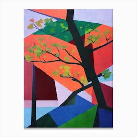 Ginkgo Tree Cubist Canvas Print