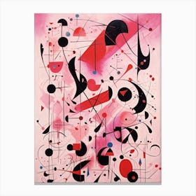 Pink Abstract Symphony Canvas Print