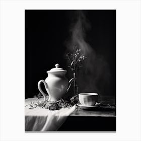 Amantea, Italy, Black And White Photography 2 Canvas Print