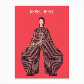 Rebel Rebel David Bowie Canvas Print
