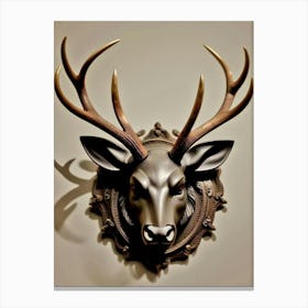 Deer Head Wall Art 8 Canvas Print