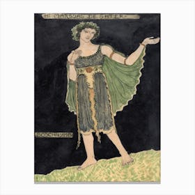 Design For Costume For Boschnymph (1910), Richard Roland Holst Canvas Print