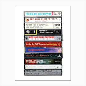 Red Hot Chili Peppers - Collected Albums - Cassette Print Canvas Print