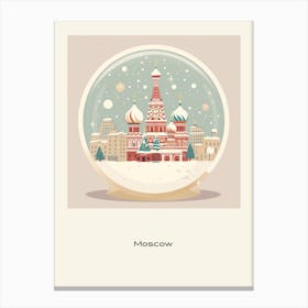 Moscow Russia 2 Snowglobe Poster Canvas Print