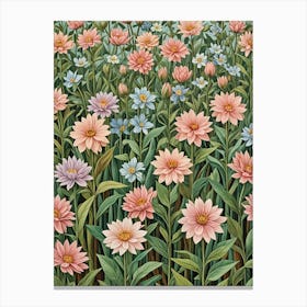 Flower Field no1 Canvas Print