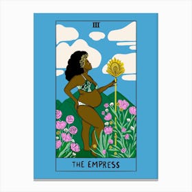 The Empress Tarot Card Canvas Print
