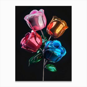 Bright Inflatable Flowers Rose 3 Canvas Print