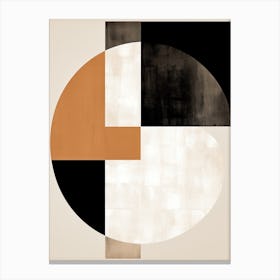 Circles Ballet: Beige Bauhaus Etude Canvas Print
